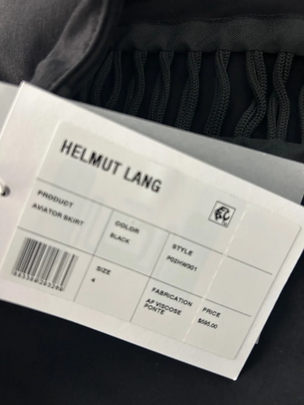 NWT Helmut Lang aviator skirt size 4